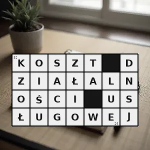 Hasło krzyżówkowe koszt działalności usługowej - koszt działalności usługowej – rozwiązanie, synonimy, podpowiedzi i definicje krzyżówkowe